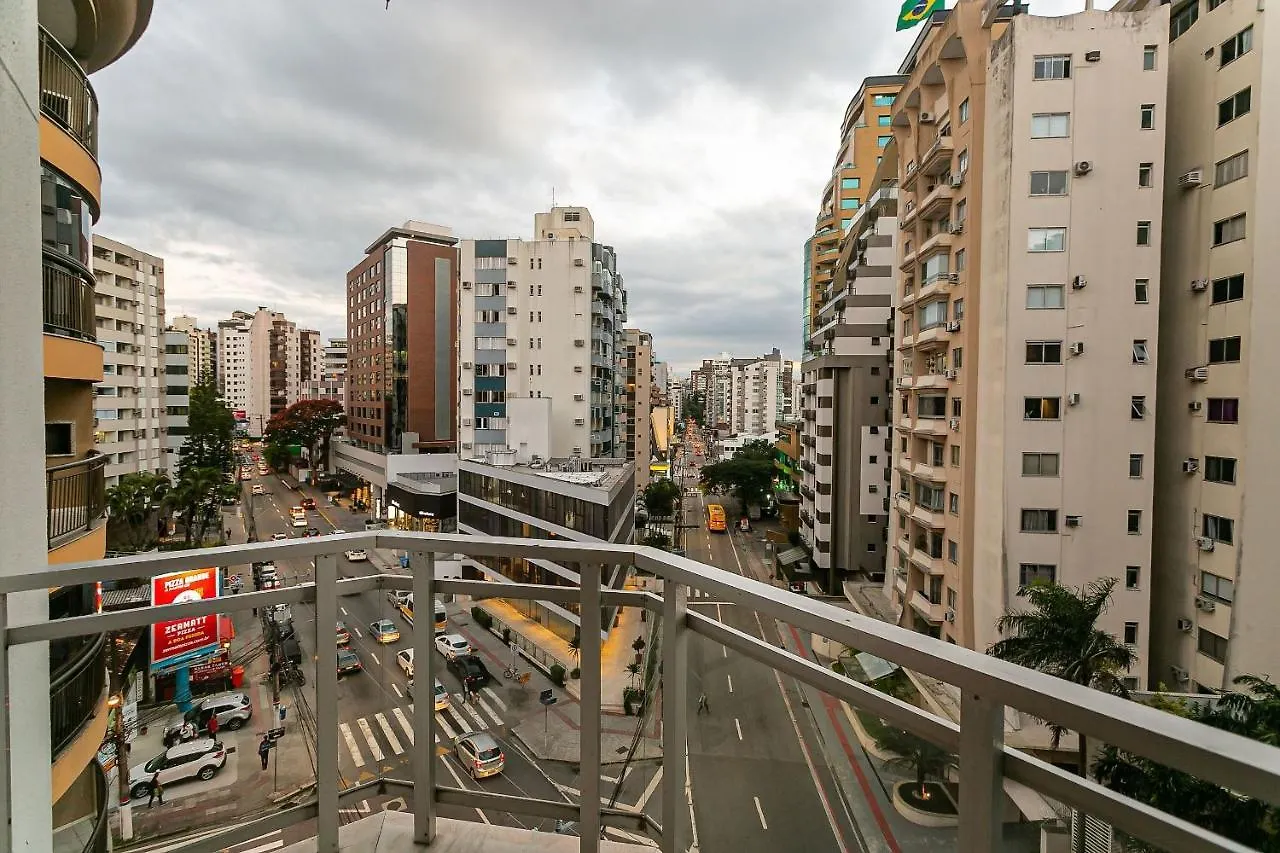 Vista Parcial Do Mar | 150M Do Shopping #Ca40 Apartman Florianópolis Brazília